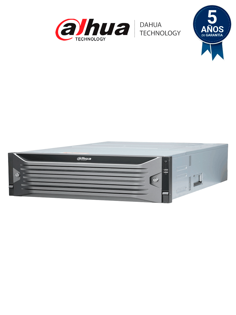 Imagen de DAHUA DHI-EVS5124S Servidor IP de almacenamiento de 24 bahías y 320 canales, ofrece un potente procesador multinúcleo de 64 bits, 800 Mbps, RAID versátil, discos SATA Hot-Swap y fuente redundante 80PLUS Platino 1+1.
