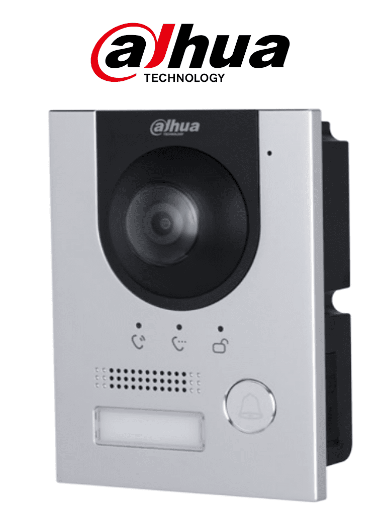 Imagen de Dahua DHI-VTO2201F-P-S2  Frente de calle IP 2MP/ IK 07/ IP 65/ Control de Cerradura/ Aluminio/ Compatible con App DMSS/ Apertura remota/ Alimentación a 12V /
