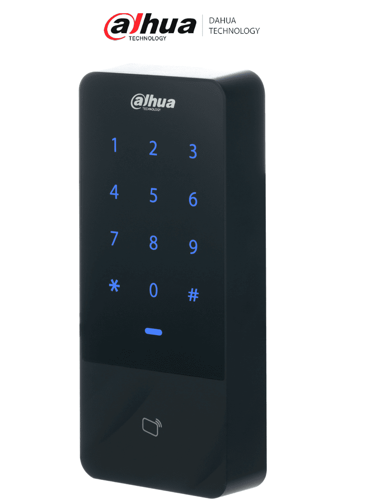 Imagen de DAHUA DHI-ASI1201E-D-V1 Control de Acceso Independiente con teclado touch y tarjetas ID / 30,000 Usuarios / 60,000 Registros  / TCP / IP /  Soporta lectora esclavo Wiegand y RS-485 / Uso Exterior IP66/ Salida de voltaje 12v 1A / DSS Pro