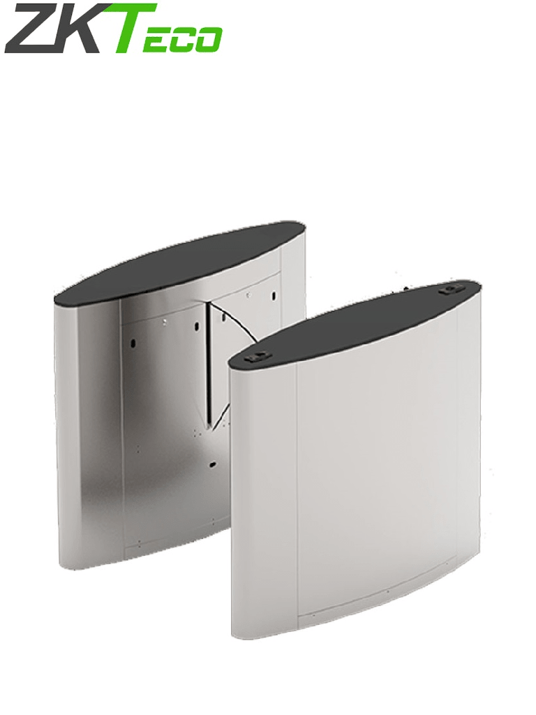 Imagen de ZKTECO FBL5022 - Barrera Peatonal Tipo Flap Bidirecc. / 2 Chasis Acero SUS304/ Cristal Templado / Aleta de Acrílico / Carril 60 cm / Exterior Protegido / 30 a 40 Personas X Min / 2 Millones de Ciclos / Incluye Panel INBIO260 PULL y Lectores FR1200 ID
