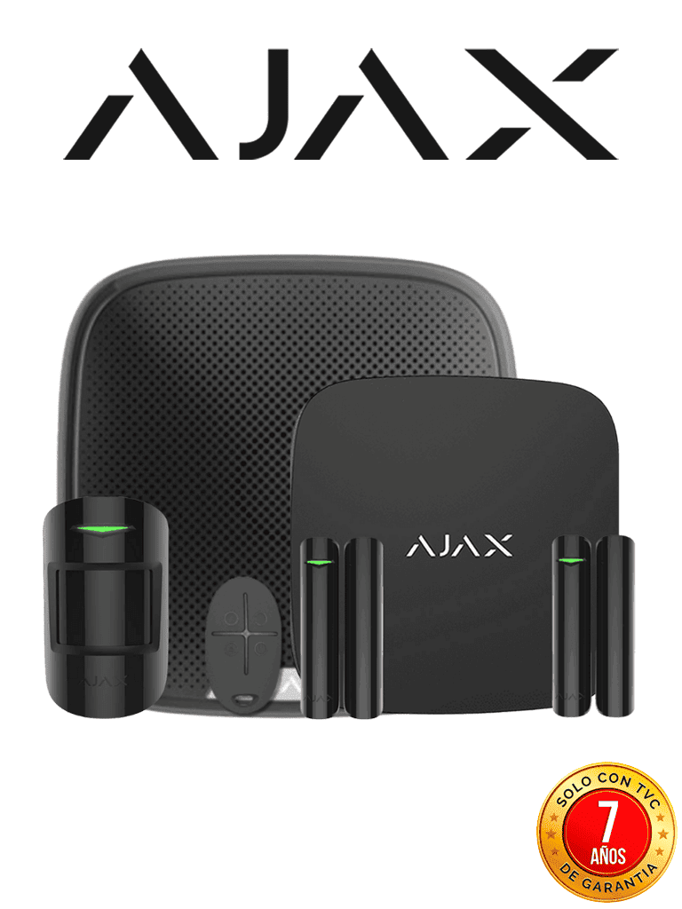 Imagen de AJAX KIT RESIDENCIAL EXT B- Panel de alarma AJAX Hub2Plus conexión Ethernet / WiFi / LTE,  APP “AJAX PRO” iOS y Android , 1 sensor de movimiento, 2 detectores para puerta o ventana, 1 control remoto y una sirena EXTERIOR inalámbrica