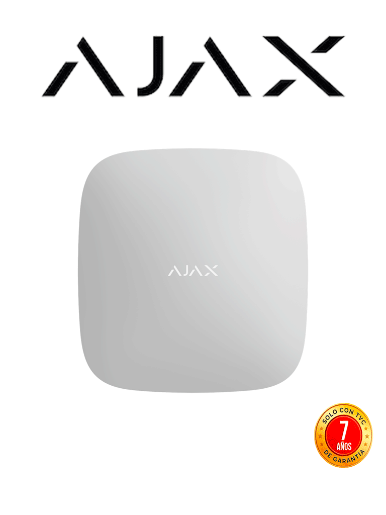 Imagen de AJAX Hub 4G  - Panel de alarma Ethernet y conexión 4G LTE color Blanco APP AJAX PRO IOS y Android  hasta 100 dispositivos  Hasta 50 Usuarios Hasta 15h de duración de la batería/ NO compatible con dispositos WINGS/