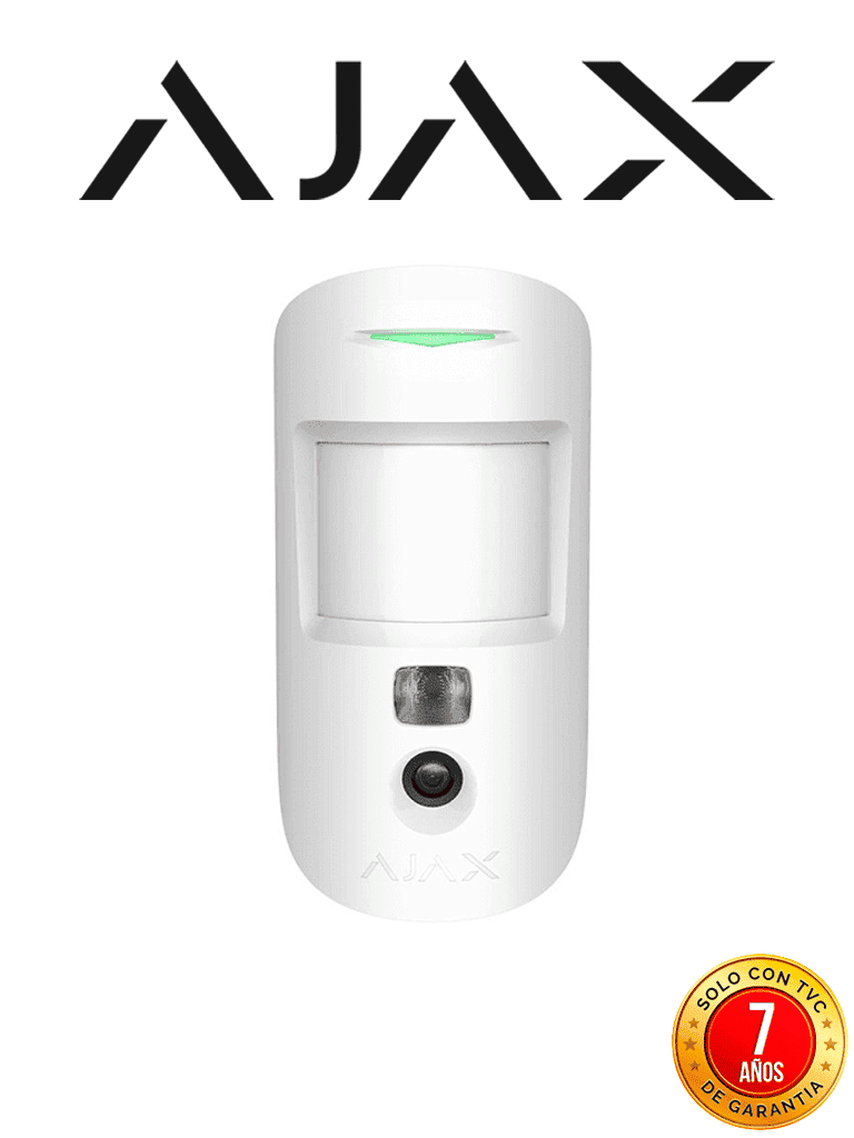 Imagen de AJAX MotionCam W - Detector de movimiento con Verificación fotográfica. Color Blanco (27383.23.WH3)