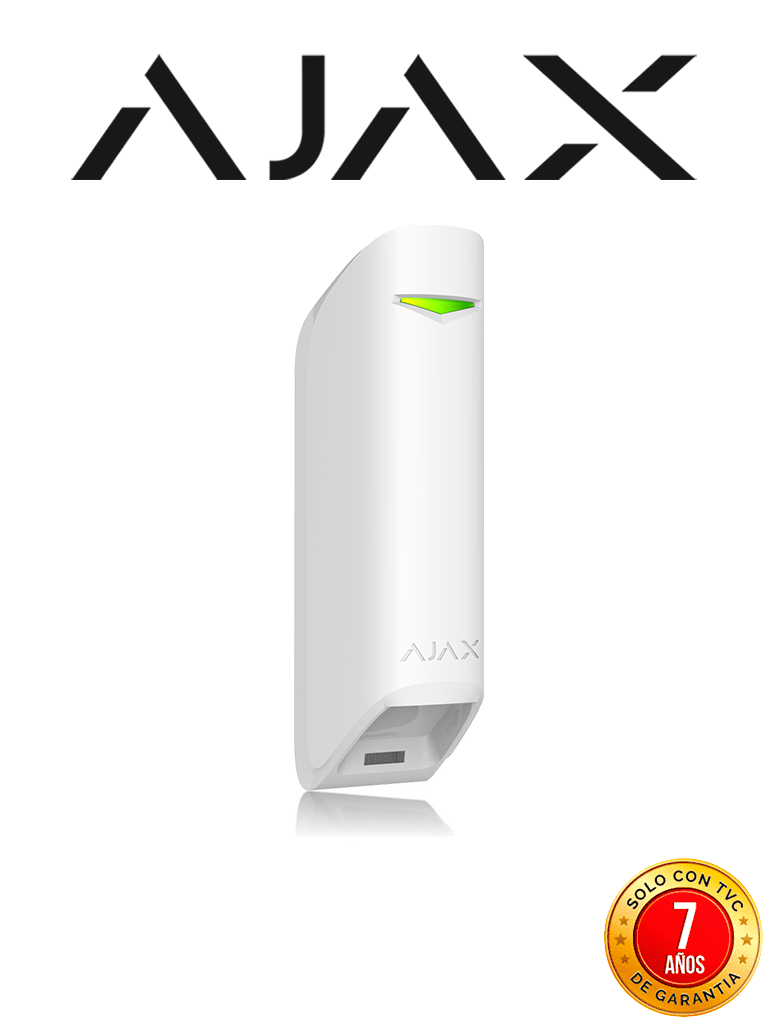 Imagen de AJAX MotionProtect Curtain W - Detector de movimiento de ángulo estrecho para uso en interiores. Color Blanco (28301.36.WH3)
