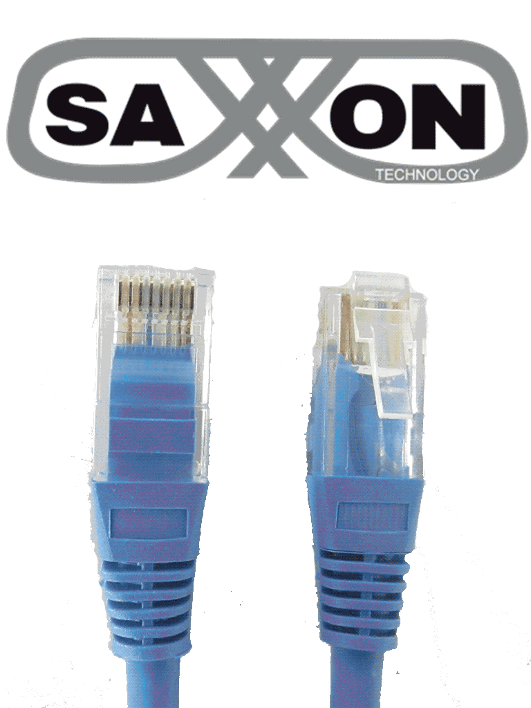 Imagen de SAXXON P5E1UA - Cable patch cord UTP 1 metro / CAT 5E / Color azul