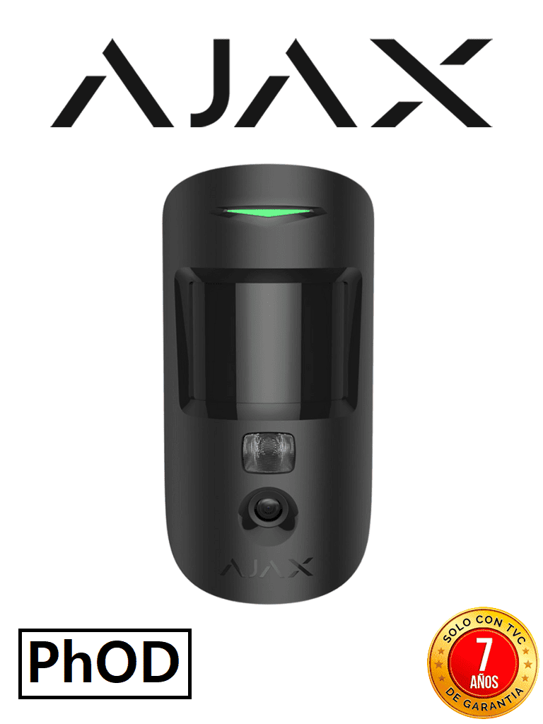 Imagen de AJAX MotionCam B (PhOD)- Detector de movimiento con Verificación fotográfica y con la función de mandar imágenes sobre demanda. Color Negro