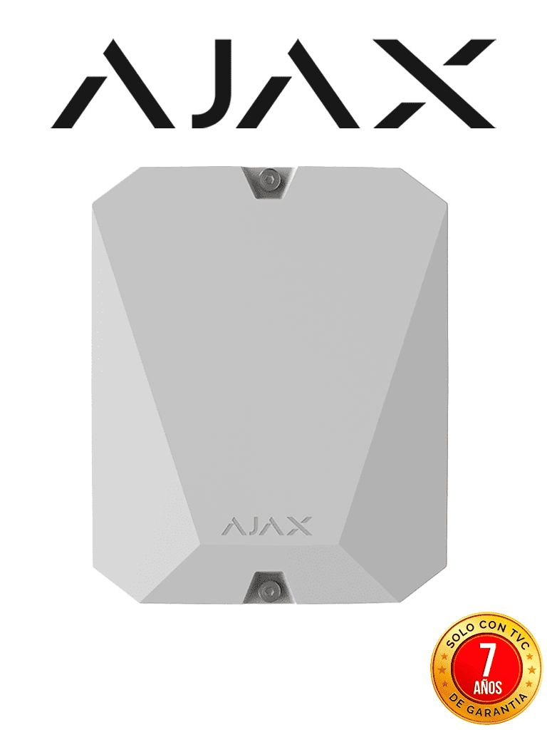 Imagen de AJAX  MultiTransmitterW - Módulo de integración para conectar detectores cableados a Ajax y gestionar la seguridad a través de la app. Color Blanco (28306.62.WH3)