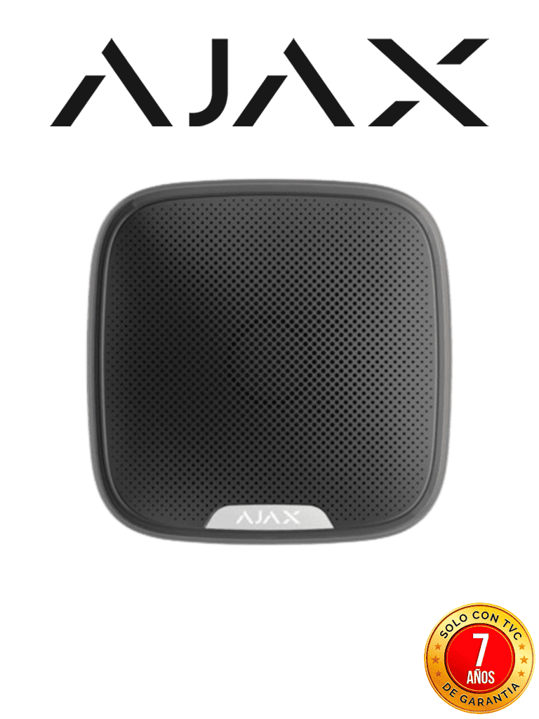 Imagen de AJAX StreetSiren  B- Sirena Exterior Reforzada Inalámbrica. Color Negro