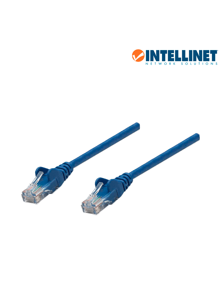 Imagen de INTELLINET 319775 - Cable patch / 3.0 metros (10.0f) / Cat 5e / UTP Azul / patch cord