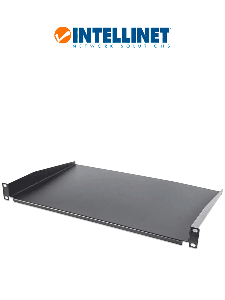 Imagen de INTELLINET 715072 - Charola fija Cantilever de 19", 1U, 300 mm de profundidad, no ventilada, color negro