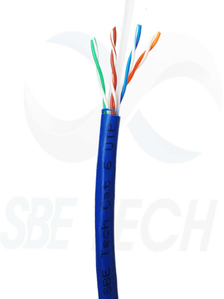 Imagen de SBE TECH SBE-UTPC6UCERT-BL-NP - CABLE UTP CAT6/ 100% COBRE/CAJA 305 METROS/ COLOR AZUL/ 23 AWG/ SEPARADOR CENTRAL/