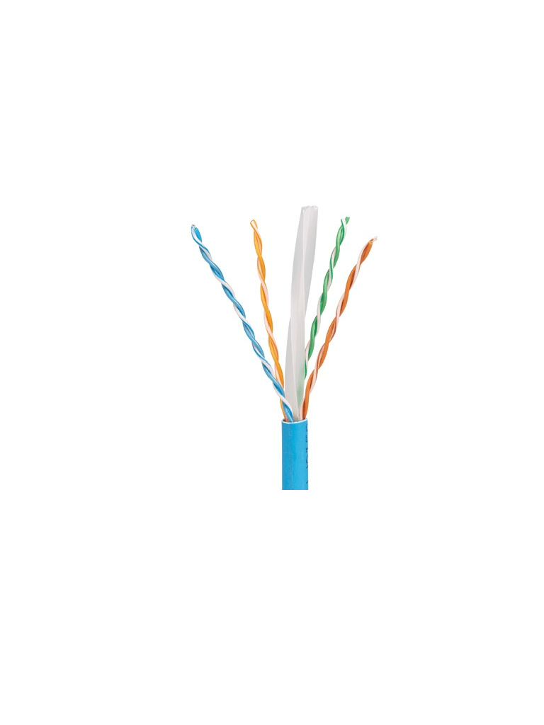 Imagen de PANDUIT PUC6004BU-FE Bobina de Cable 100% cobre / Categoría 6 / UTP / 4 Pares / 23 AWG / 1,000 pies (305 metros) / Azul