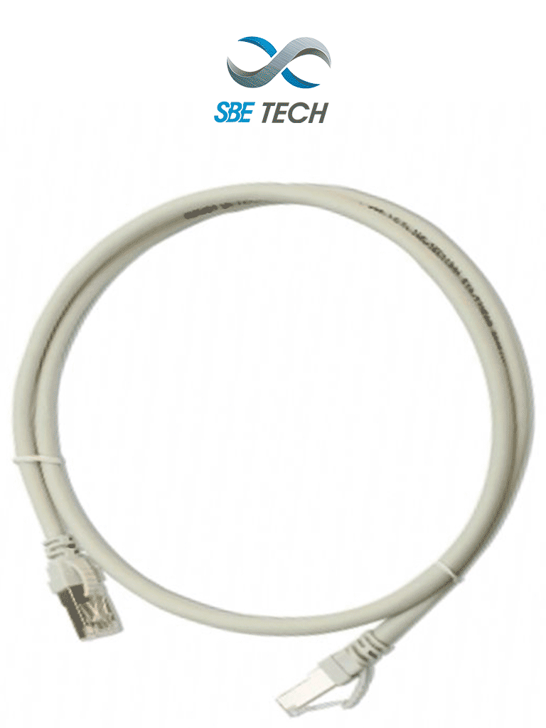 Imagen de SBETECH PCC610MGY- Patch Cord Cat 6 con bota inyectada y moldeada 1m Gris