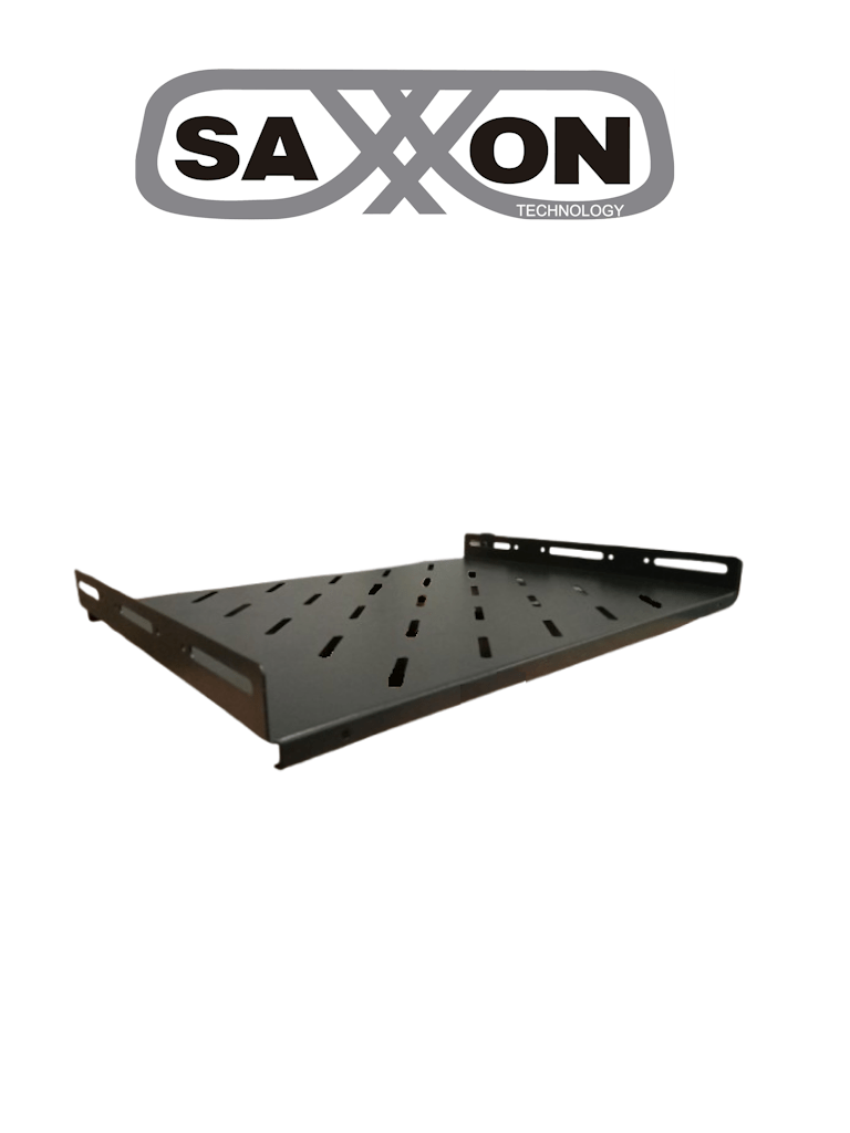 Imagen de SAXXON SXCH19X1U600 - Charola ventilada para gabinete / Acero Laminado Color Negro / 1UR / Medida de 47cm de Ancho x 35cm de Profundidad