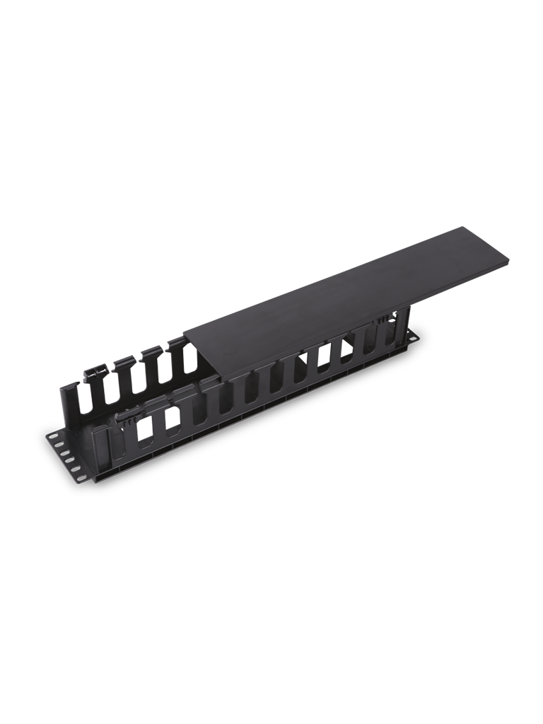 Imagen de SAXXON J6069 - Organizador de cable horizontal para rack / Un lado / Plastico / 2U