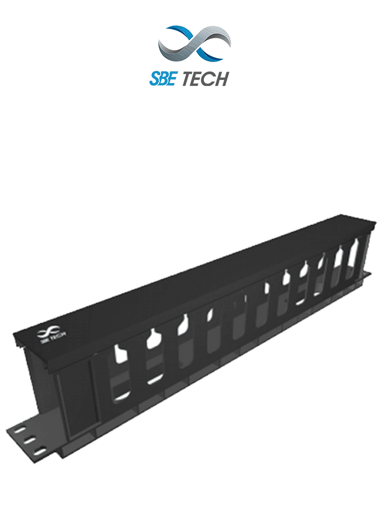 Imagen de SBETECH SBE-OH1UR - Organizador de cable horizontal 1UR