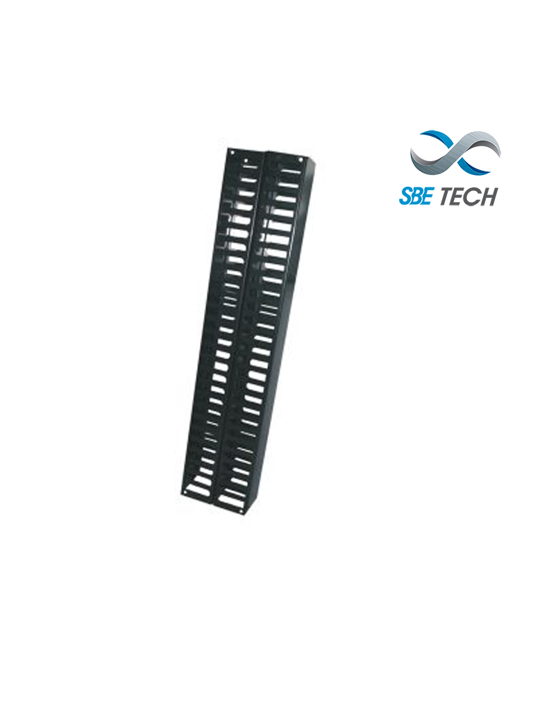 Imagen de SBE TECH SBE-OV40UR - Organizador de cable vertical frontal y posterior de 40 UR para rack de 7 ft