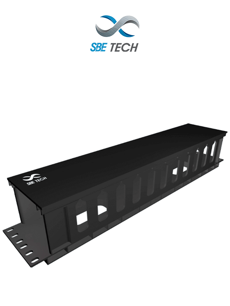 Imagen de SBETECH SBE-OH2UR - Organizador de cable horizontal 2UR