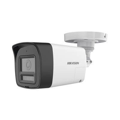 [Audio Bidireccional + Dual Light + ColorVu] Bala TURBOHD 4K (8 Megapixel) / Lente 2.8 mm / 30 mts IR EXIR + 20 mts Luz Blanca / Micrófono y Bocina Integrado / Exterior IP67 / Metal / dWDR