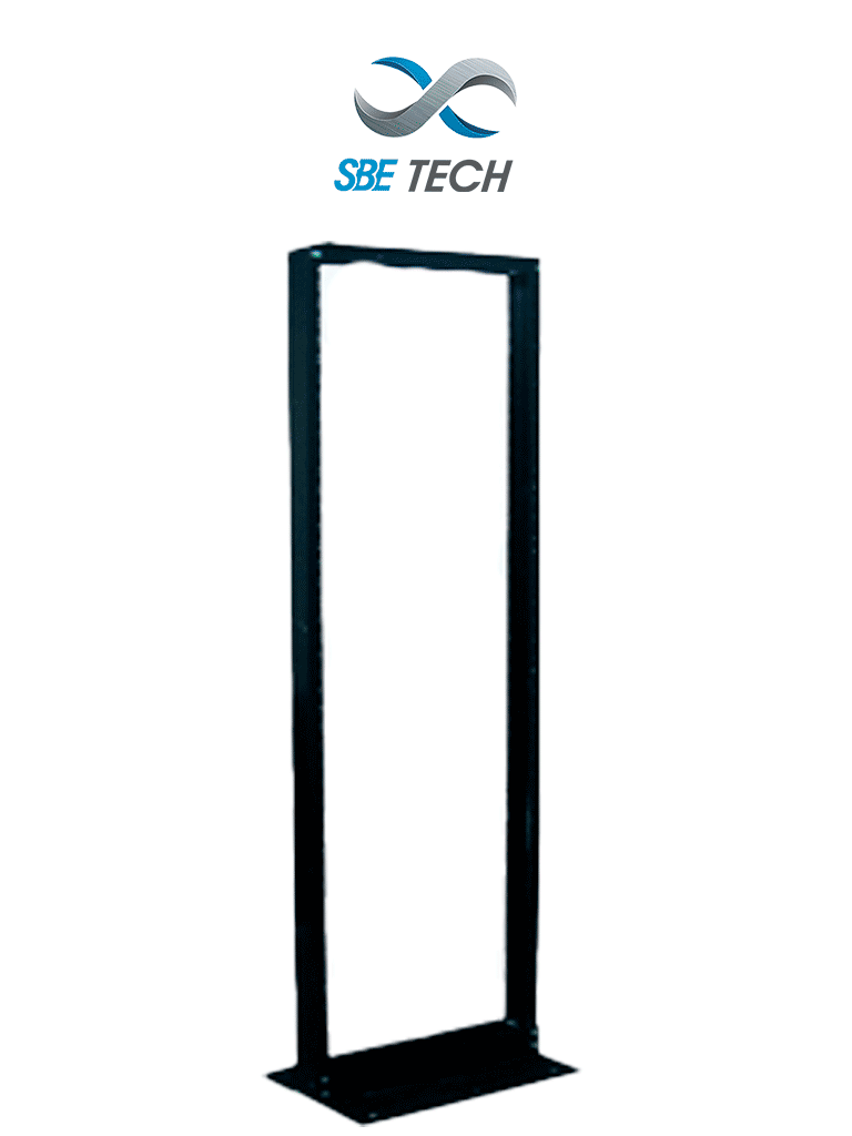 Imagen de SBETECH SBE-RR719 - Rack liviano de piso en acero, 42U, con perforación roscada 12-24, capacidad de 350 kg, y altura de 7 pies