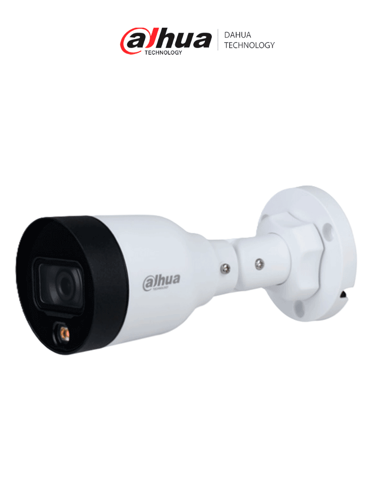 Imagen de DAHUA DH-IPC-HFW1239S1P-LED-0280B-S6 - Cámara IP Bullet Full Color 2 Megapixeles/ Lente de 2.8mm/ 106°/ Luz Blanca de 10 Mts/  Detección de movivmiento/ H.265/ IP67/ PoE/ DWDR/