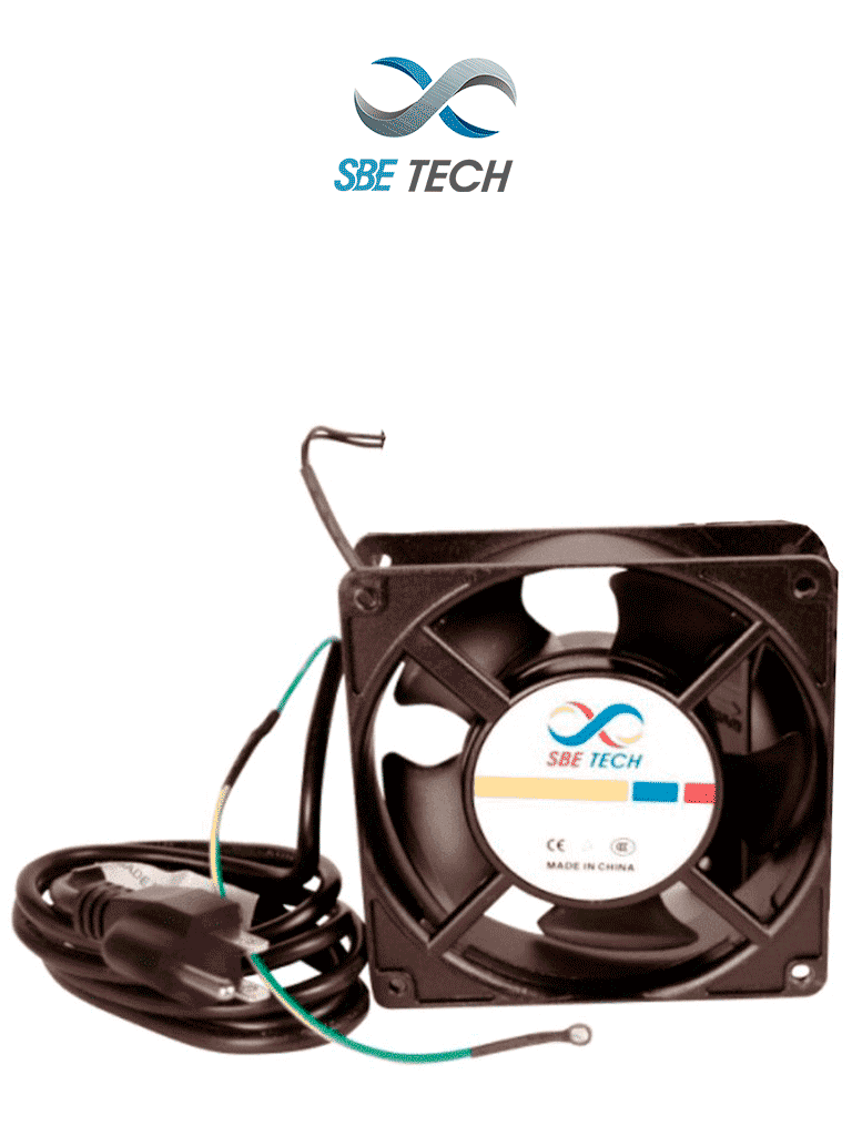 Imagen de SBETECH J1VENTN127V - Extractor para gabinete, compatible con gabinetes SBETECH, color negro, 110-127 VAC, 42W