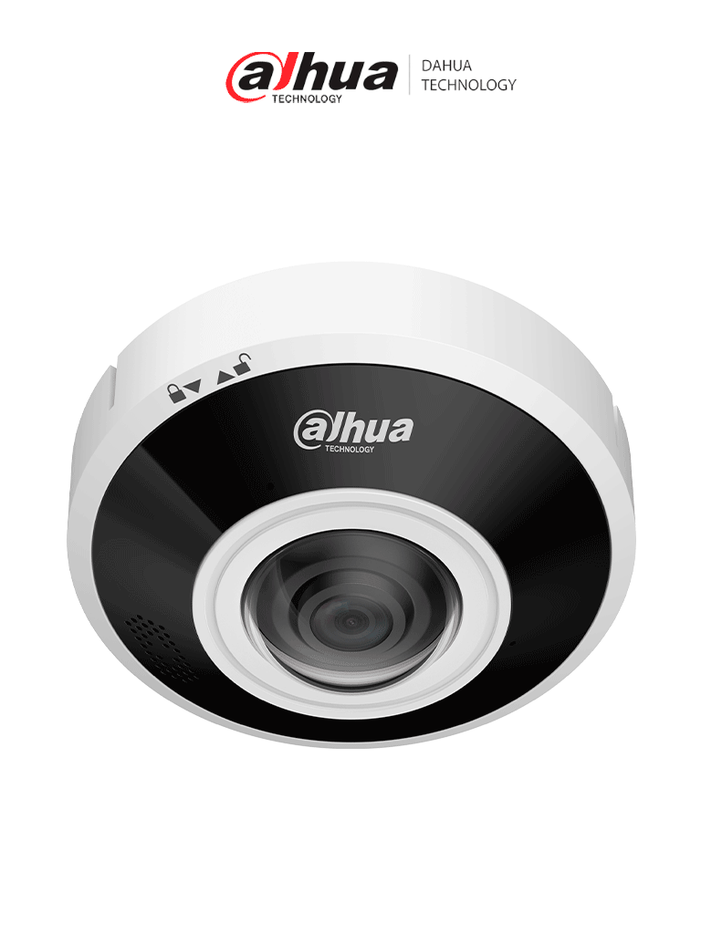 Imagen de DAHUA DH-IPC-EBW5641P-AS-Cámara IP Fisheye/ 6MP/WizMind/ WDR/Heatmap/conteo de personas/protección perimetral/ LED IR integrado 15m/ deep learning/ E&S Alarma y Audio/ Ranura para tarjeta Micro SD de hasta 1 TB/ Audio bidireccional/ PoE/IK10