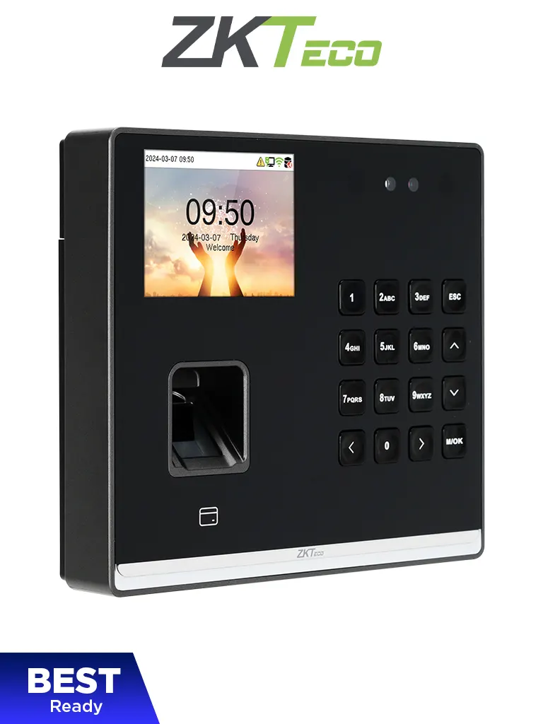 Imagen de ZKTECO SENSEFACEM2FLR-  Control de Asistencia con Acceso Basico para 500 rostros / 1,000 huellas / 1,000 tarjetas 125 KHz / 150,000 Eventos / Bateria de Respaldo de 4 horas / Compatible con ZKBio Zlink