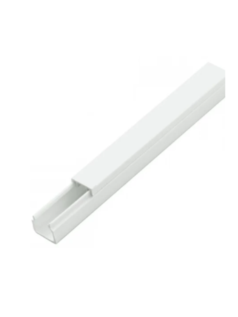 Imagen de SBE TECH SBE-1112 - Canaleta plástica / PVC / Una vía / Alto 1.1 cm, Ancho 1.2 cm, Largo 2 metros