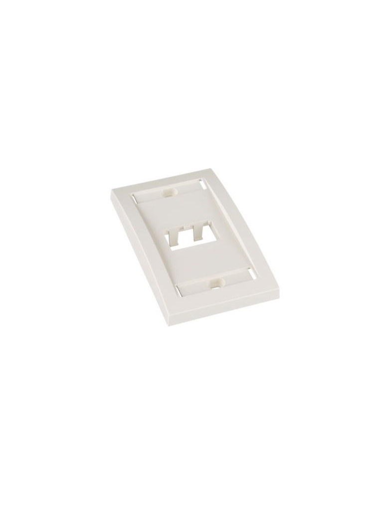 Imagen de PANDUIT CFPE2IWY Placa de pared Vertical  / 2 Puerto /Mini-com / Blanco hueso / Con espacio para etiquetas