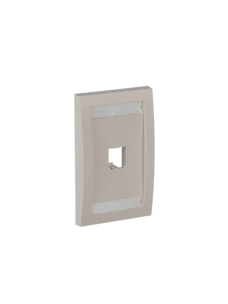 Imagen de PANDUIT CFPE1IWY - Placa de pared Vertical  / 1 Puerto /Mini-com / Blanco hueso / Con espacio para etiquetas