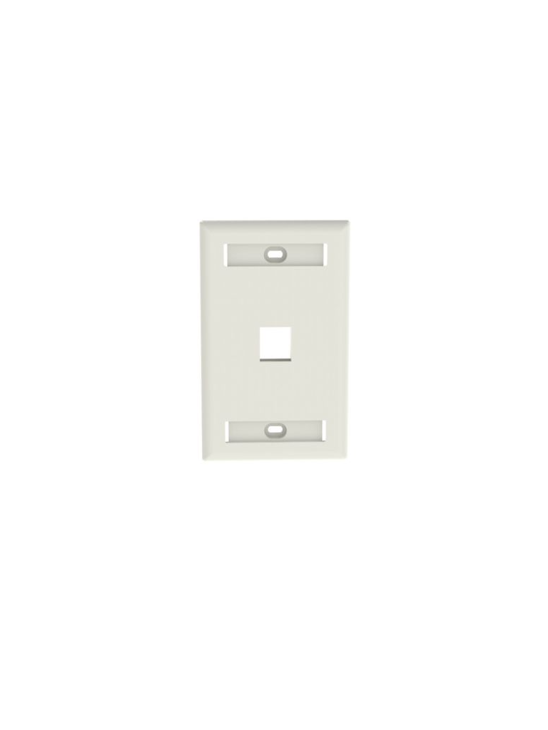 Imagen de PANDUIT NK1FWHY - Faceplate de pared / 1 puerto / Color Blanco /La placa frontal NetKey™ es compatible con un módulo keystone