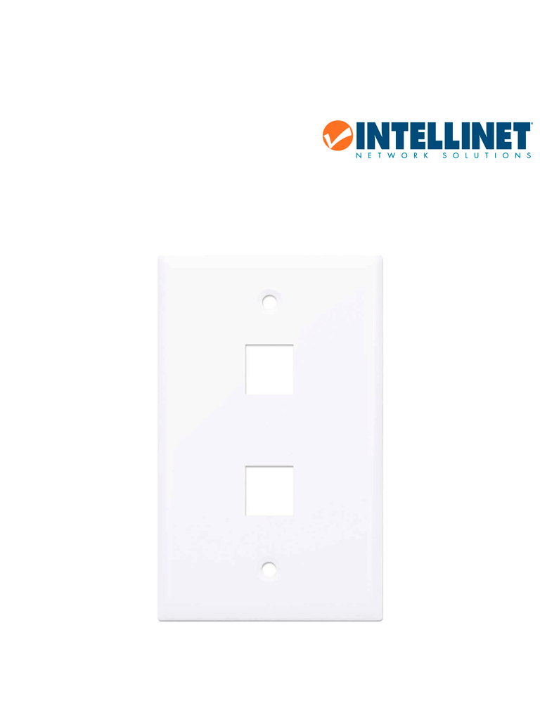 Imagen de INTELLINET 163293 - TAPA (FACEPLATE) / 2 PERFORACION / BLANCO