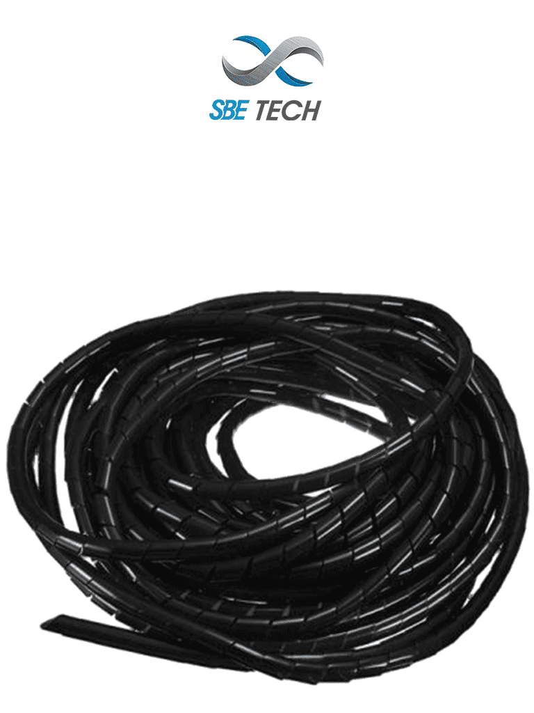 Imagen de SBETECH CNESPN12 - Organizador de cable, espiral negro, 1/2 pulgada, rollo de 10 metros