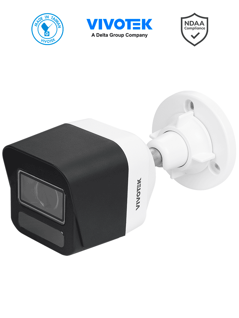 Imagen de VIVOTEK IB9380-HTV-V2 - Cámara IP bullet exterior 5 MP, lente varifocal 2.7-13.5mm, Smart IR 30m, WDR Pro, IA Smart Search, Microfono integrado, Ciberseguridad Trend Micro IP66, IK10, NDAA, ONVIF