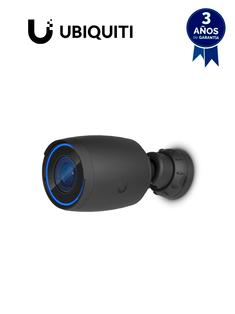 Imagen de UBIQUITI UVC-AI-PRO - Cámara 4K, Zoom óptico 3X, IA avanzada: detecta personas, lee matrículas , IR 25 metros , microfono integrado, audio bidireccional , Exterior/Interior, POE+ (Color Negro).