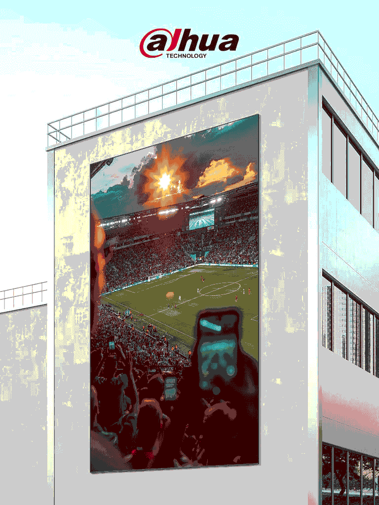 Imagen de Pantalla LED Exterior 3×2 m (Kit Gabinetes Pitch 3.91)/Ideal para: anuncios publicitarios, espectaculares digitales y eventos/ Incluye: controlador con entrada HDMI, refacciones, tornillería y cableado para ensamble interno/Peso total: 144 kg.