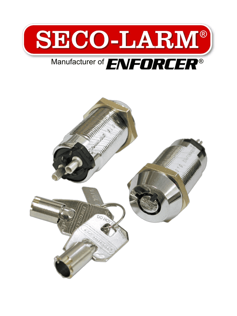 Imagen de Seco-Larm SS-090-2H1 - Interruptor tubular con llave