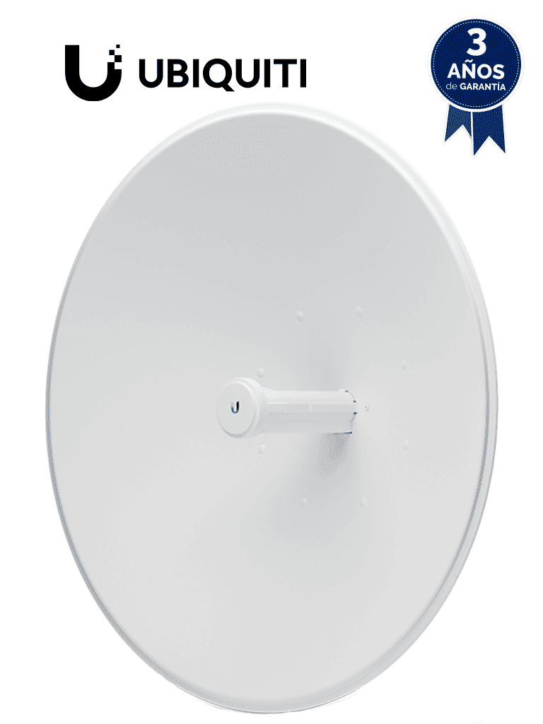 Imagen de UBIQUITI POWERBEAM AC PBE-5AC-620 - Radio Airmax AC 5.8GHz para exteriores con antena integrada de 29 dBi, tecnología MIMO y rendimiento de hasta 450 Mbps.