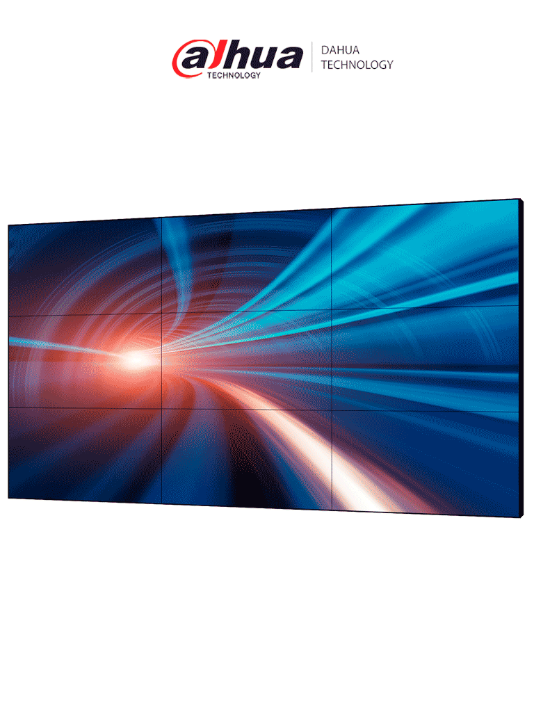 Imagen de DAHUA DHI-LS550UCM-EF - Pantalla Full HD para Videowall de 55 Pulgadas/ Panel LCD ADS Industrial/ Marco Ultradelgado de 3.5 mm/ Soporta Daisy Chain (Conexión HDMI en Cadena)/ Interfaces HDMI, DVI, VGA, BNC y USB/ Brillo 500 cd/m2/