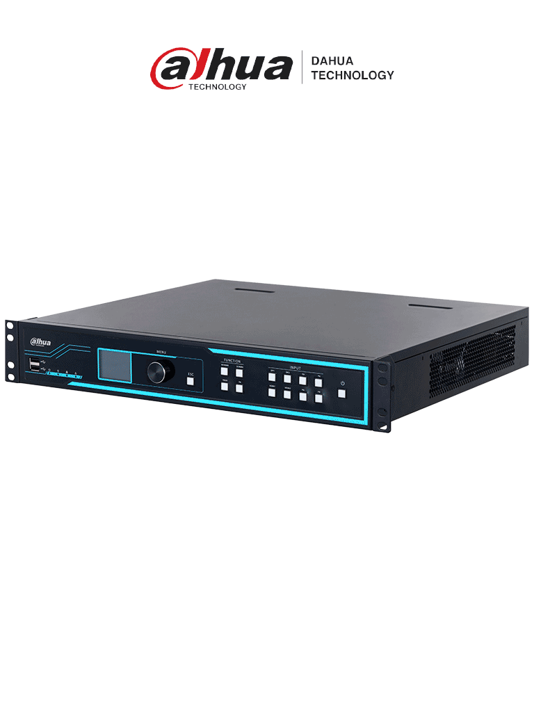 Imagen de DAHUA DHI-NVD1205DU-4I-8K  Decodificador de vídeo IP Ultra HD (8k)/ 12 salidas HDMI/H265+/ H265/ H264/ MJPEG/ HDMI /DVI-I/ Soporta 1/4/6/8/9/16/25/36 y división libre/ RS232, RS485/  Control de pantallas de empalme para zoom/fusión/desplazamiento