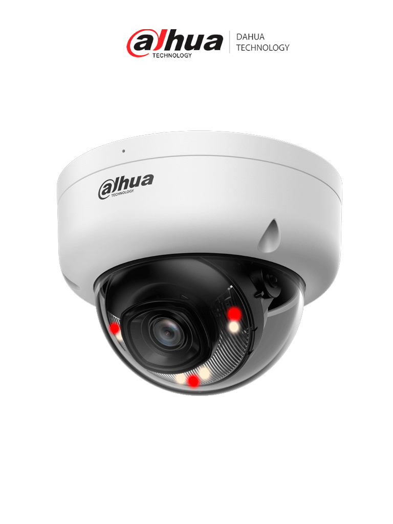 Imagen de DAHUA DH-IPC-HDBW1239E1-A-IL- Cámara IP Domo Antivandalica de 2 Megapixeles Iluminador Dual/ Lente de 2.8 mm/ 104 Grados de Apertura/ Micrófono incorporado/ Detección de movimiento/ IP67/ PoE/