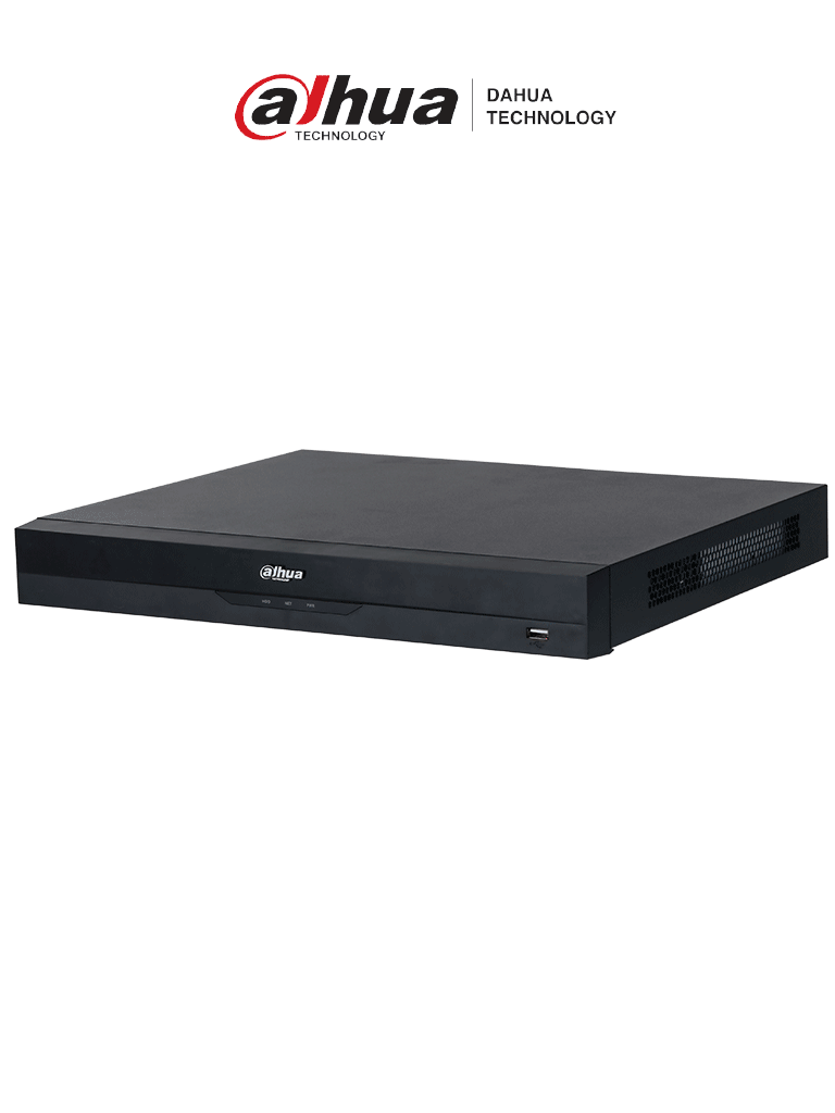 Imagen de DAHUA NVR5216-8P-EI - NVR IP con tecnología Acupick y WizSense 16 canales 1U con 8 PoE, 2 HDD, H.265+/H.265, 384 Mbps, reconocimiento y detección facial, protección perimetral, SMD Plus, IA por cámara ANPR, mapa de calor, conteo de personas y metadatos.