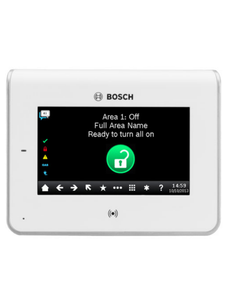 Imagen de BOSCH I_B942W - Tablero para PANELE de alarma BOSCH serie b / Pantalla a color / Tactil / Detector de presencia