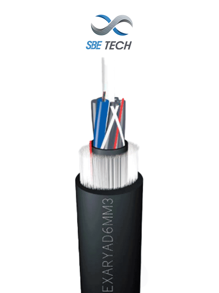 Imagen de SBETECH FOEXARGYAD12MM3 - Fibra óptica MULTIMODO con armadura dieléctrica 12 hilos (Precio por metro) la venta es en múltiplos de 100 metros