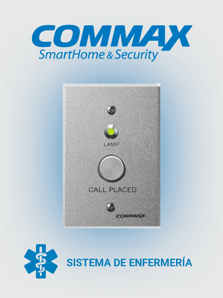 Imagen de COMMAX PB500 - Botón de presencia para sistema de llamado de enfermería / Interruptor para indicar mediante luz de corredor la atención de enfermera en la habitación / Conexión con JNS4CS