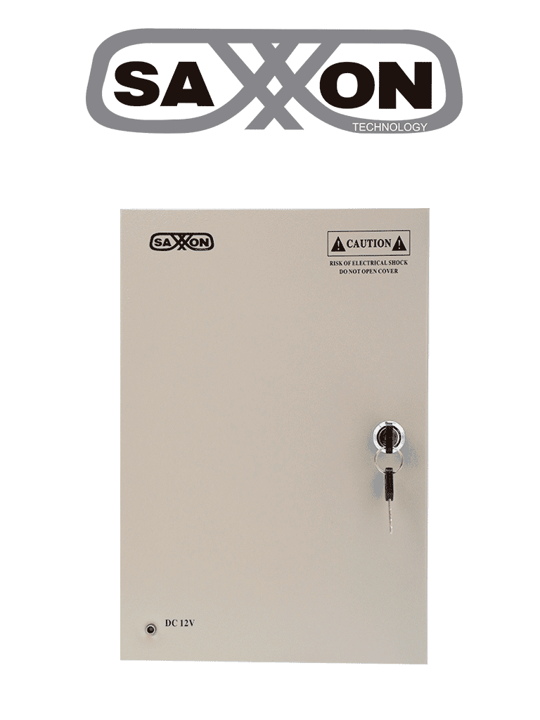 Imagen de SAXXON SX20A9CH - Fuente de Poder Profesional 12 VCD / 20 Amperes / 9 Canales / 2.2 Amperes por Canal / Protección contra Sobrecargas / Led Indicador de Funcionamiento