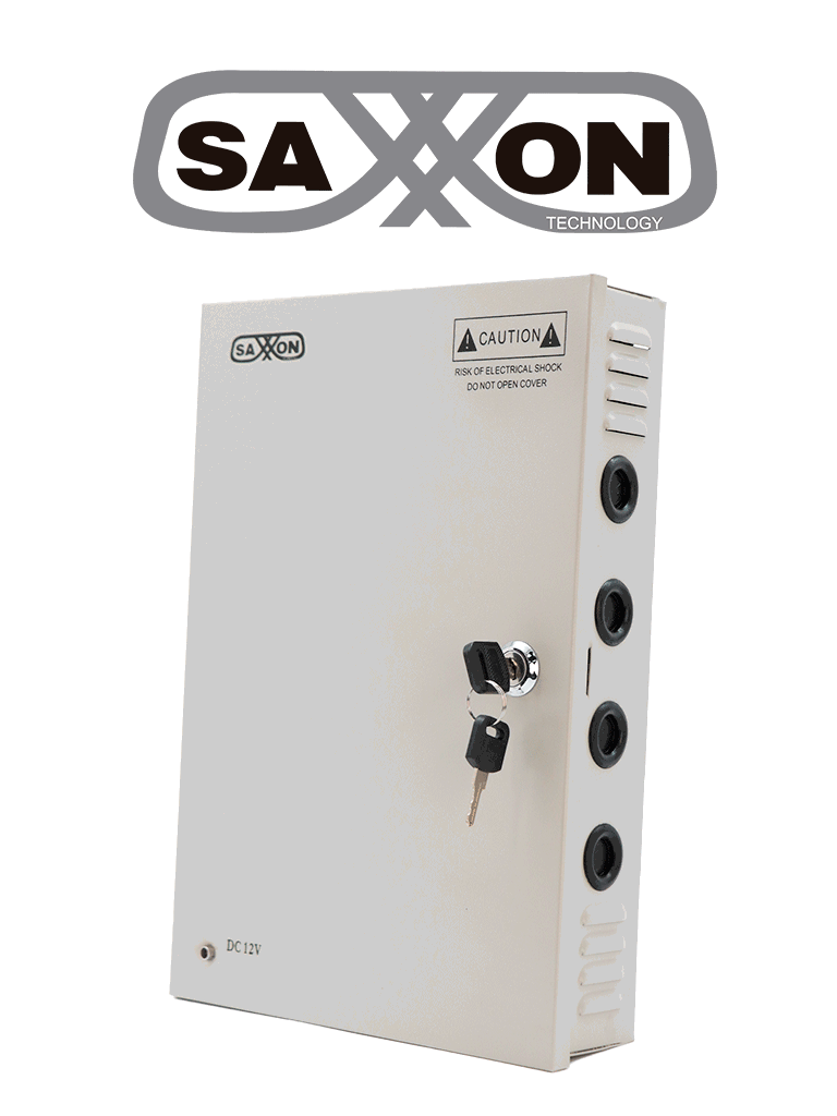 Imagen de SAXXON SX30A18CH - Fuente de Poder Profesional 12 VCD / 30 Amperes / 18 Canales / 1.6 Amperes por Canal / Protección contra Sobrecargas / Led Indicador de Funcionamiento