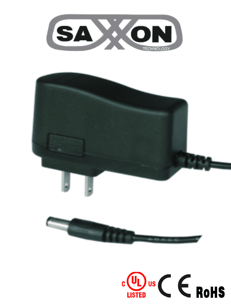 Imagen de SAXXON PSU0502E - Fuente de Poder Regulada de 5 Vcc 2 Amperes/ Para Usos Multiples/ Acceso, Asistencia, CCTV, Etc./