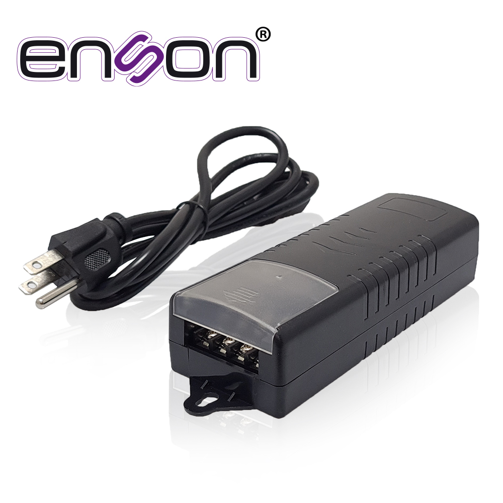 FUENTE DE PODER PARA CAMARA ENSON PS-1254 12V 5AMP CERTIFICACION UL CON CONEXIÓN DE TORNILLO POR CABLE PARA 4 CANALES